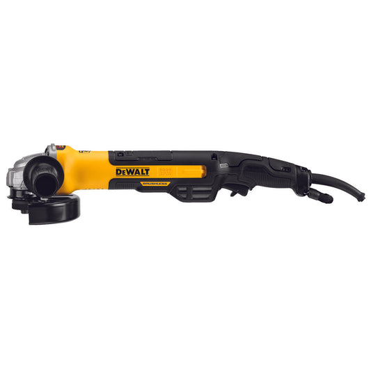 DeWALT DWE43265N Brushless Corded Small Angle Grinder With Kickback Brake and No Lock-On, 6 in Dia Wheel, 5/8-11 Arbor/Shank, 120 VAC, Black/Yellow, No Lock Trigger Switch