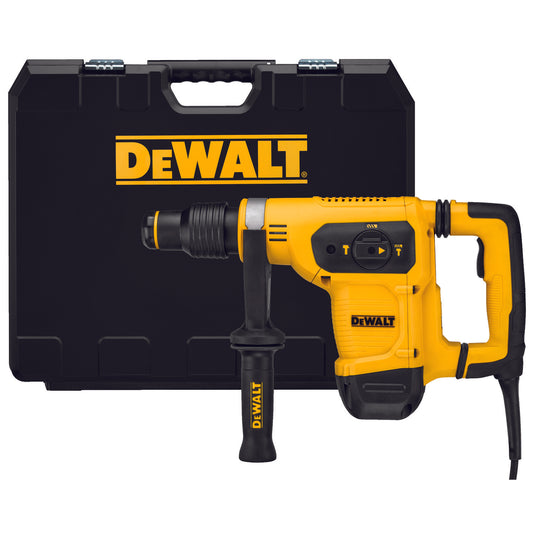 DeWALT D25481K Electric Rotary Hammer, 1-9/16 in SDS Max Chuck, 3150 bpm, 540 rpm No-Load, 1-1/4 in Max Solid Bit Capacity, 17.84 in OAL