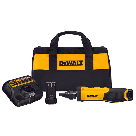 DeWALT® DCF681N2 High Performance Cordless Screwdriver Kit With Conduit Reamer, 1/4 in Chuck, 8 VDC, 23 in-lb Torque, 430 rpm No-Load, Lithium-Ion Battery