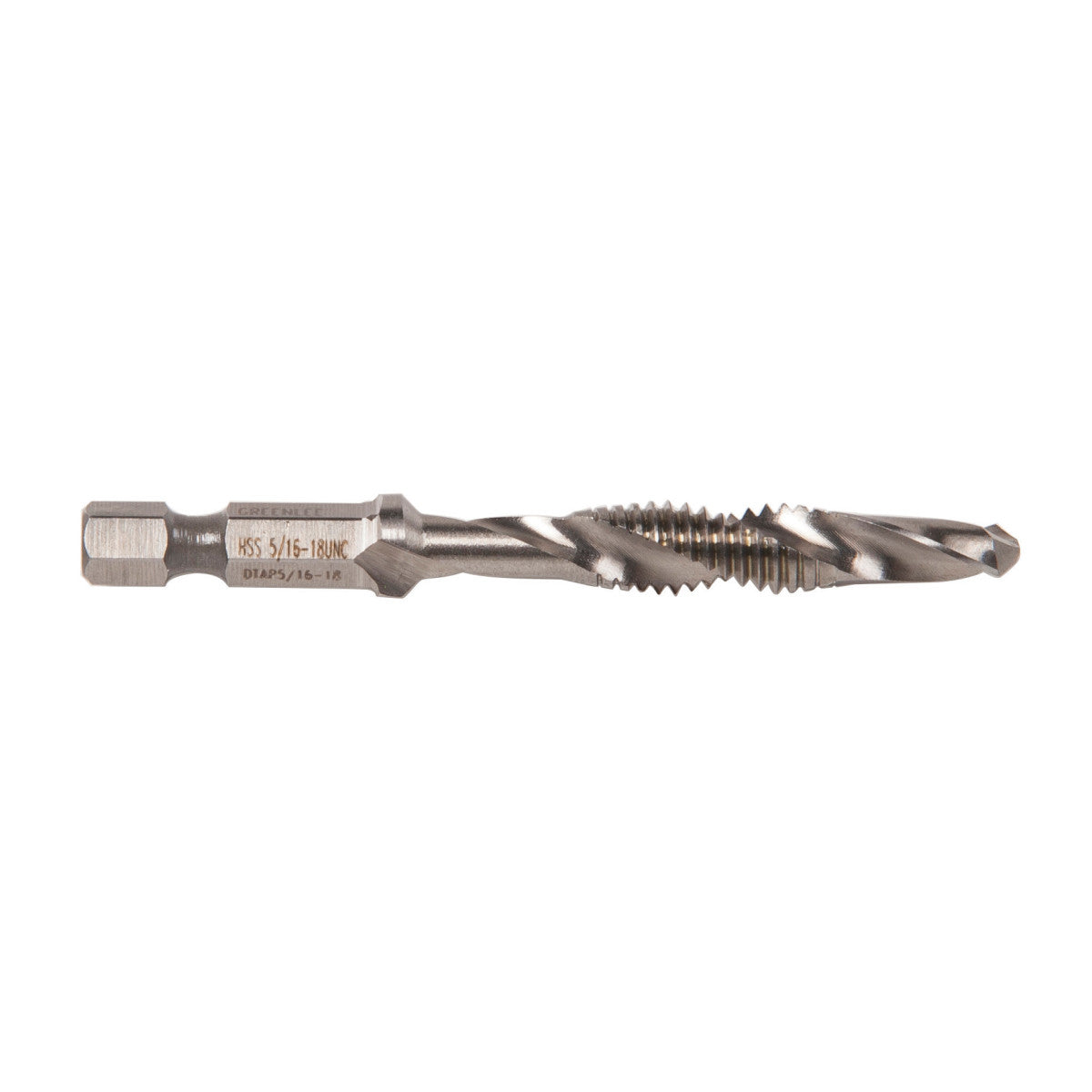 Greenlee® DTAP5/16-18 Quick-Change Standard Length Combination Drill and Tap  5/16-18 NC Thread