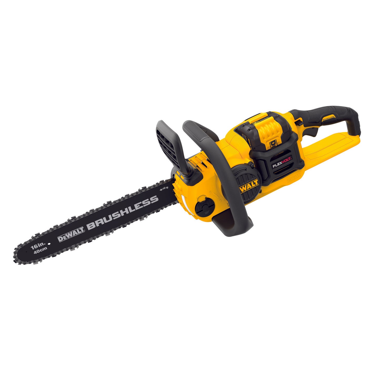 DeWALT 60V MAX* FLEXVOLT DCCS670X1 Brushless Cordless Chain Saw, 0.043 in Bar/Chain, 16 in L Bar/Chain, 60 V, 3 Ah Lithium-Ion Battery, Bare Tool