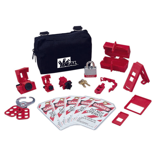 IDEAL INDUSTRIES IDEAL 44-970 Basic Lockout/Tagout Kit  15 Pieces