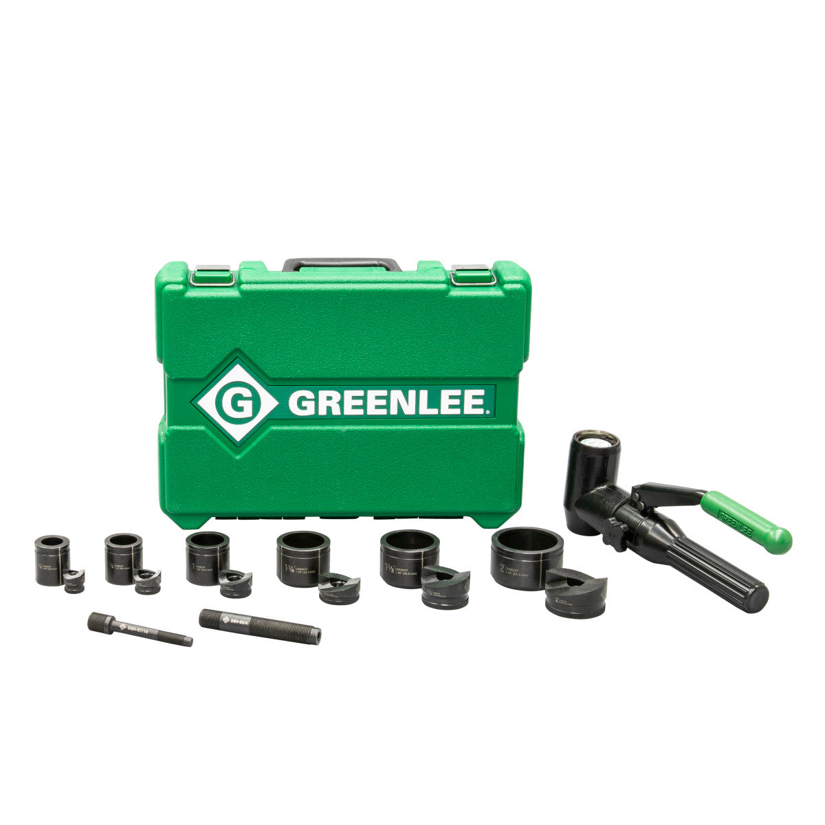 Greenlee® Quick Draw 90® 7906SB Hydraulic Kit Punch Set  For Conduit/Pipe Dia: 1/2 to 2 in