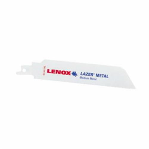 Lenox Lazer 20191B12118R Shatter-Resistant Straight Reciprocating Saw Blade, 12 in L x 1 in W, 18 TPI, Flexible Steel Body, Universal/Toothed Edge Tang