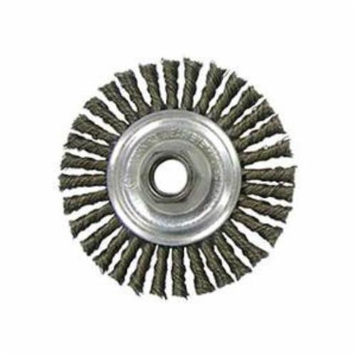 WEILER Dually 79800 Narrow Face Root Pass Wheel Brush With Nut  7 in Dia Brush