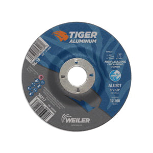 WEILER Tiger 58217 Combination Contaminant-Free Long Life Non-Loading Performance Line Depressed Center Combo Wheel  5 in Dia x 1/8 in THK