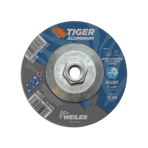 WEILER Tiger 58218 Combination Contaminant-Free Long Life Non-Loading Performance Line Depressed Center Combo Wheel  5 in Dia x 1/8 in THK