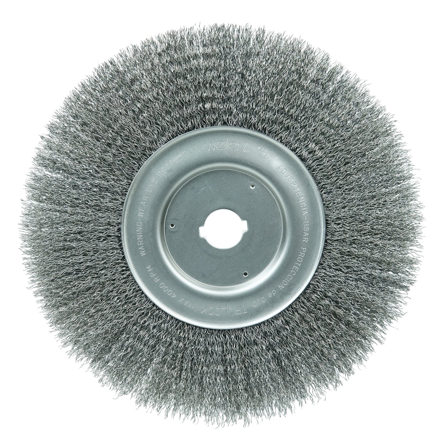 Weiler 01250-12 Narrow Face Wheel Brush  10 in Dia Brush