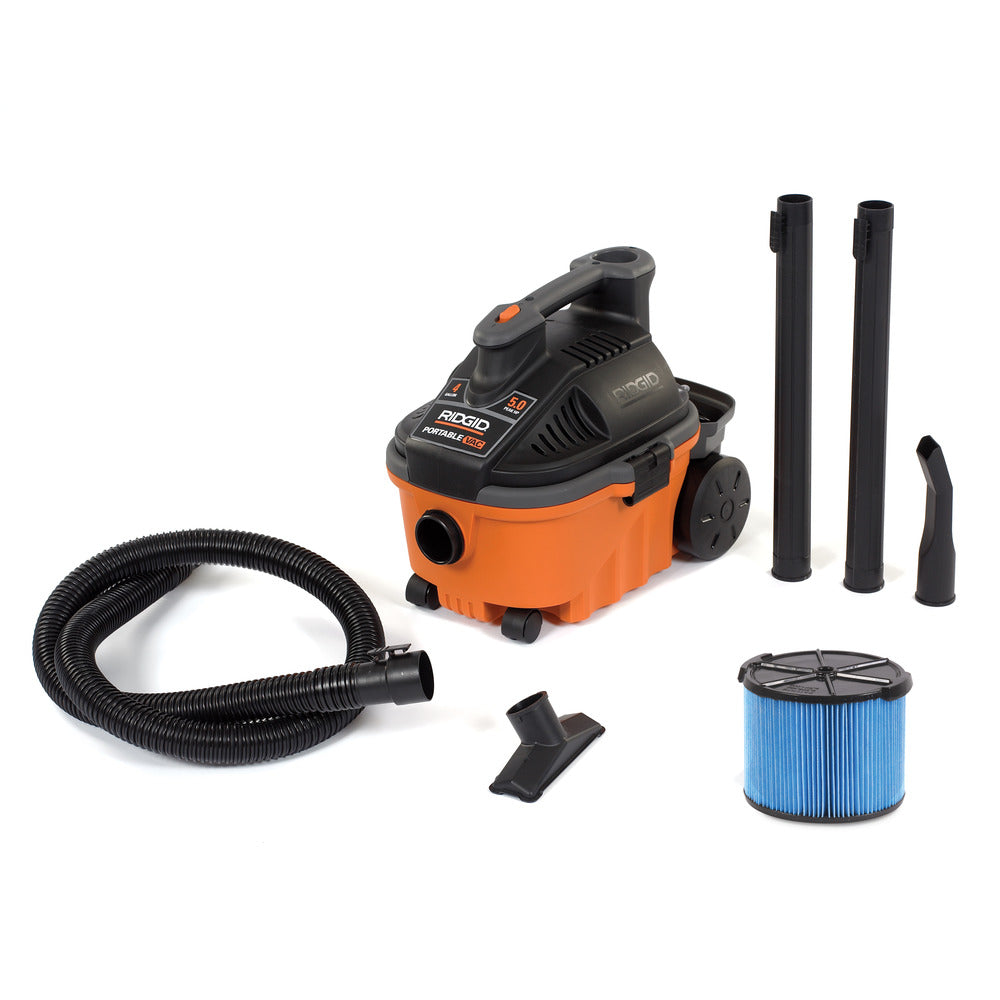 RIDGID 31653 4 Gallon Portable Wet/Dry Vacuum