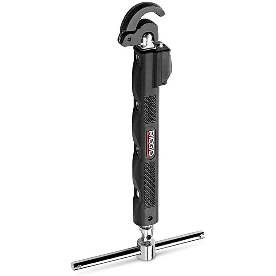 RIDGID 46753 Model No. 2017 Telescoping Basin Wrench with LED Light/ 10-inch to 17-inch Adjustable Basin Wrench / Black