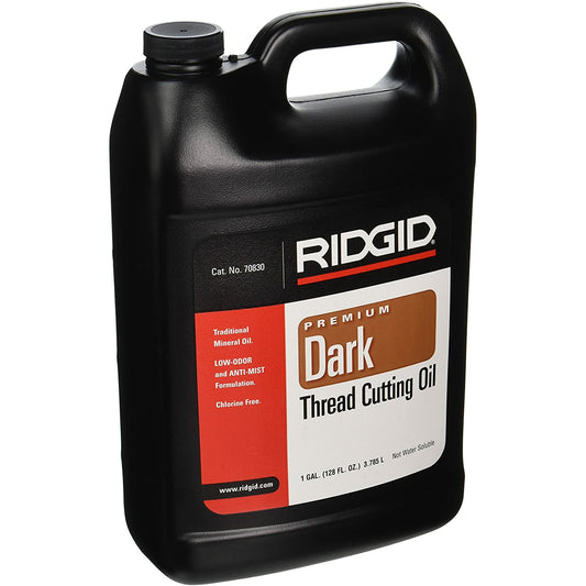 RIDGID 70830 Dark Thread Cutting Oil, 1 Gallon of Dark Pipe Threading Oil , Black