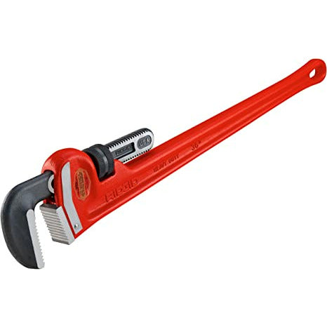 RIDGID 31035 Model 36" Heavy-Duty Straight Pipe Wrench/ 36-inch Plumbing Wrench / Red