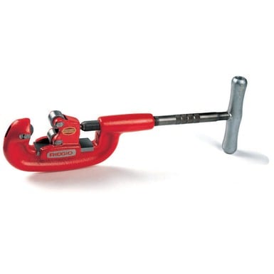 RIDGID 32820 Model No. 2-A Heavy-Duty Pipe Cutter / 1/8-inch to 2-inch Steel Pipe Cutter / Red / Small