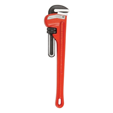 RIDGID 31025 Model 18" Heavy-Duty Straight Pipe Wrench / 18-inch Plumbing Wrench / Red
